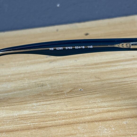 Ray-Ban Eyeglasses Frame RB 5285 5763 Blue Full Rim 53-19-145  FRAMES ONLY - Picture 6 of 7